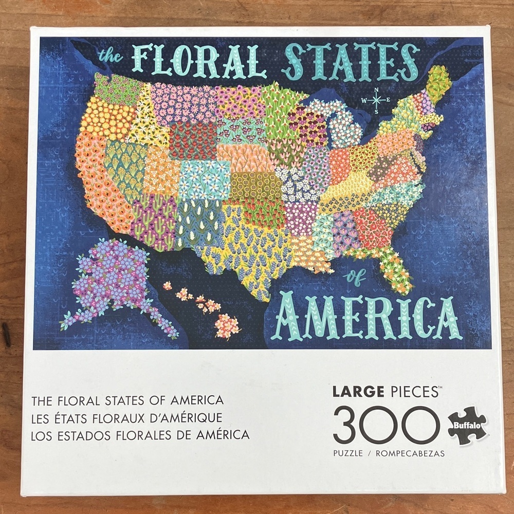 Floral States of America Puzzle - 300 Pieces
